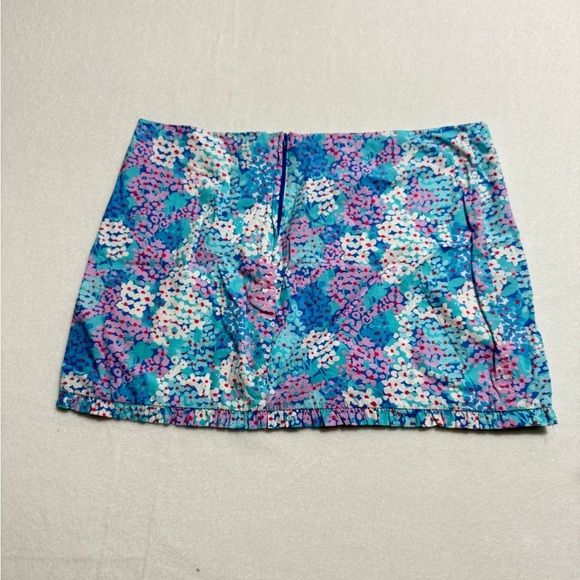 Lilly Pulitzer Size 12 Blue and Pink Floral Mini Skirt - Picture 2 of 4